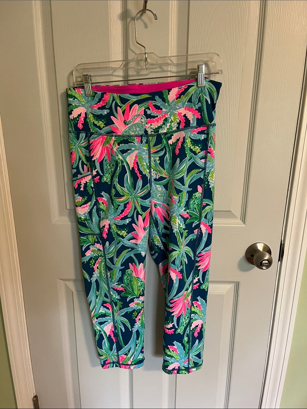 Lilly Pulitzer Navy Tropical Leggings
